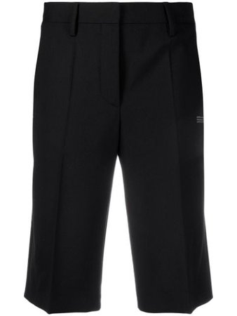 Off-White tailored cut knee-length shorts black OWCA110R21FAB0011000 - Farfetch