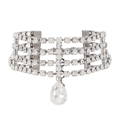 ALESSANDRA RICH crystal-embellished choker necklace