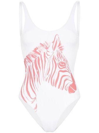 Onia Rachel zebra print swimsuit $195 - Shop AW19 Online - Fast Delivery, Price
