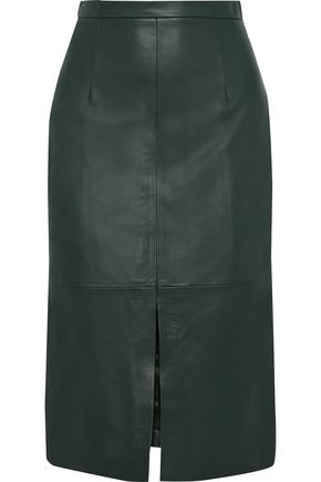 Malena leather pencil skirt | IRIS & INK | Sale up to 70% off | THE OUTNET