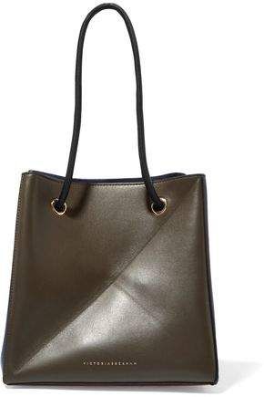 Cube Small Two-tone Leather Shoulder Bag