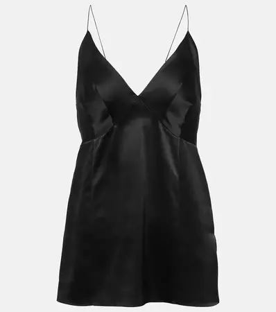 Grisella Silk Camisole Top in Black - Khaite | Mytheresa