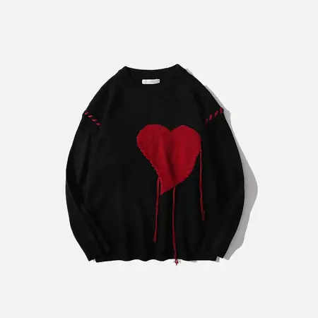 Bleeding Heart Sweater – DAXUEN | Streetwear & Aesthetics