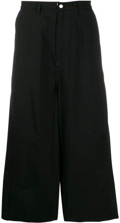 cropped wide-leg trousers