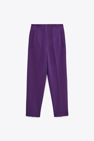 Zara purple trousers