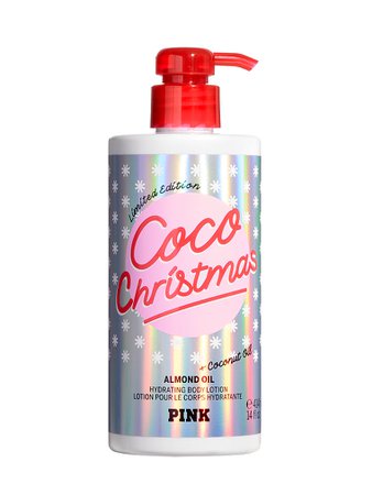 Coco Christmas Hydrating Body Lotion with Almond Oil - Beauty - PINK
