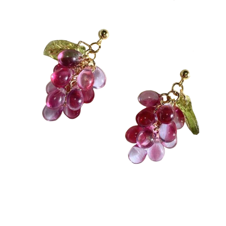 grape earrings