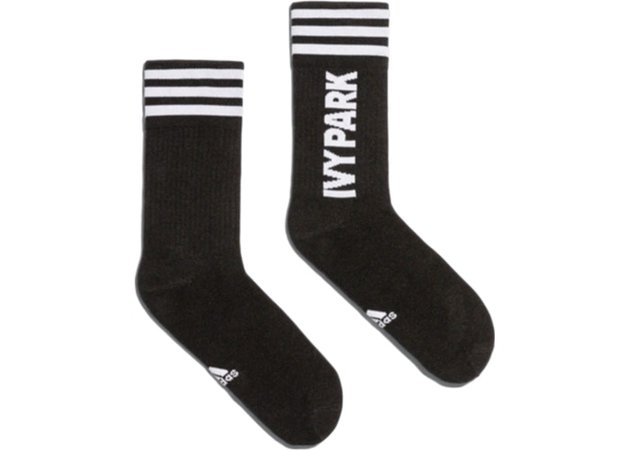 adidas Ivy Park Logo Socks (3 Pair) White/Black/Black - FW19