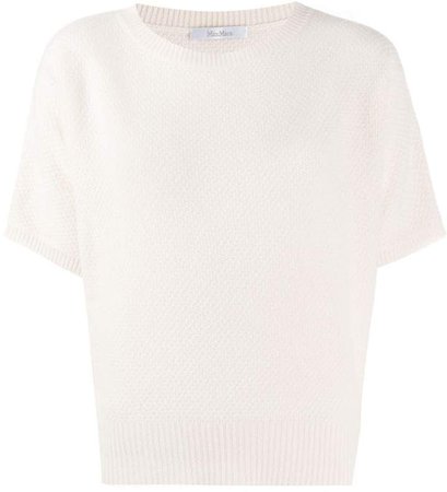 short-sleeved knit top