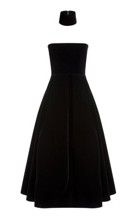 Arlett Velvet Collar Dress by Alex Perry | Moda Operandi