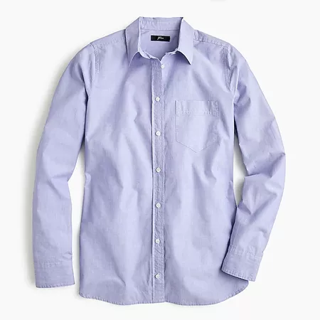 Classic-fit boy shirt in end-on-end cotton - Women's Shirts | J.Crew