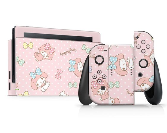 My Melody Nintendo Switch Skin Soft Pastel Pink Sanrio Cute | Etsy