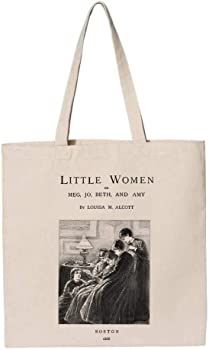 Amazon.com: Literary tote bag. Handbag with book design. Book Bag. Library bag. Market bag (Little Women) : Clothing, Shoes & Jewelry