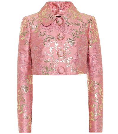 Dolce & Gabbana - Brocade cropped jacket | Mytheresa