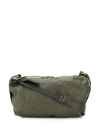 Guidi Cracked-Effect Shoulder Bag Q150 Green | Farfetch