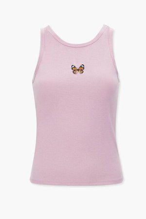 Ribbed Butterfly Tank Top