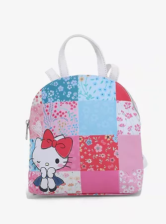 Loungefly Hello Kitty Patchwork Mini Backpack - BoxLunch Exclusive