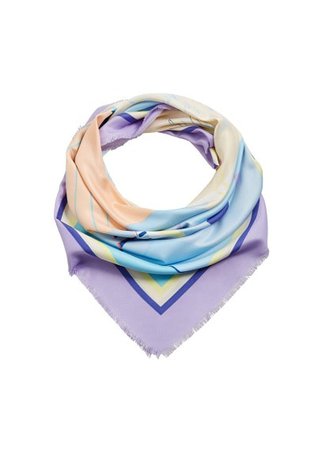 MANGO Mixed print scarf