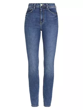 Shop L'AGENCE Monique High-Rise Skinny Jeans | Saks Fifth Avenue