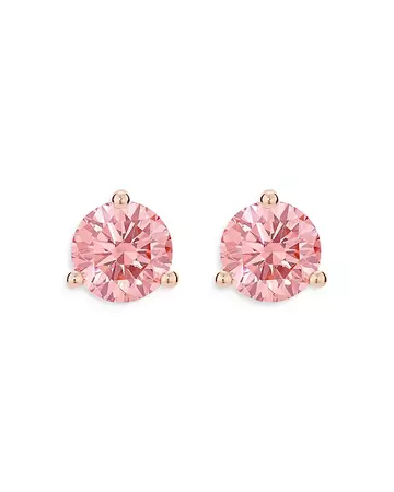 Lightbox Jewelry Lightbox Basics™ Lab Grown Pink Diamond Stud Earrings