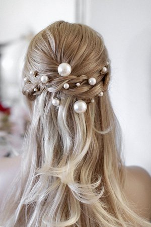 Carla Bridal Hair Pins Pearl Hairpin Bridal Pearls Pearl | Etsy