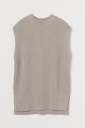 Oversized Mohair-blend Sweater - Dark gray - Ladies
