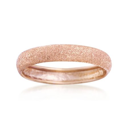 Ross-Simons Italian 14kt Rose Gold Textured Ring