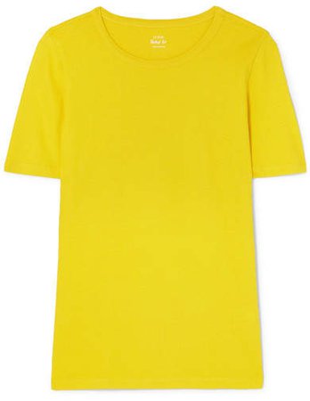 The Perfect Fit Cotton-jersey T-shirt - Yellow