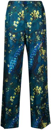 F.R.S For Restless Sleepers floral print satin trousers