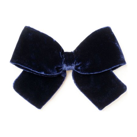 Cobalt Velvet Bow - Kids Girl Accessories Hair Accessories - Maisonette
