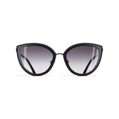 Cat Eye Sunglasses Black eyewear | CHANEL