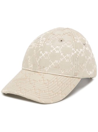 Off-White monogram-embroidered Baseball Cap - Farfetch