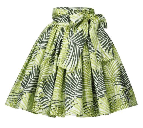 Flow Skirt (Palm Leaf Print) — SIKA ONLINE
