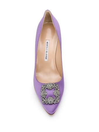 Manolo Blahnik Hangisi pumps $1,355 - Shop AW19 Online - Fast Delivery, Price