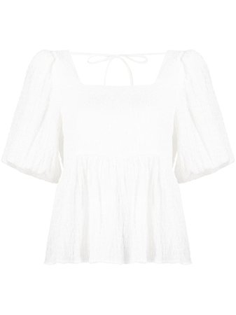 Tout a Coup square-neck Flared Blouse - Farfetch