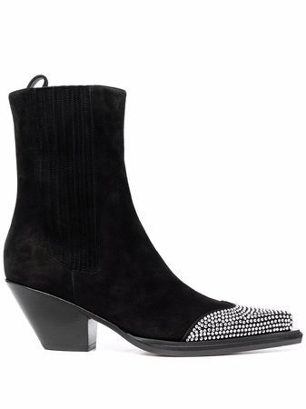 Alexandre Vauthier rhinestone-embellished 75mm Ankle Boots - Farfetch
