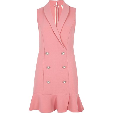 Pink diamante embellished bodycon tux dress - Bodycon Dresses - Dresses - women