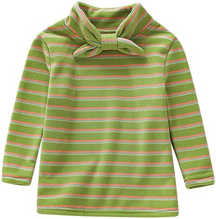Amazon.com: Baby Girls Cute Bow Rainbow Striped T-Shirt Tops Spring Clothes Set for 1-6T Little Kids Toddler Long Sleeve Blouse: Clothing
