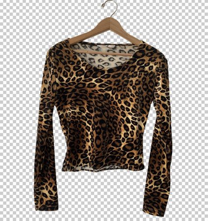 90s Velvet Leopard Long-Sleeve Crop Top // Y2K Bratz Cheetah | Etsy