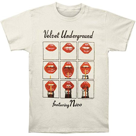 Amazon.com: Velvet Underground - Featuring Nico Soft T-Shirt Vintage White: Clothing
