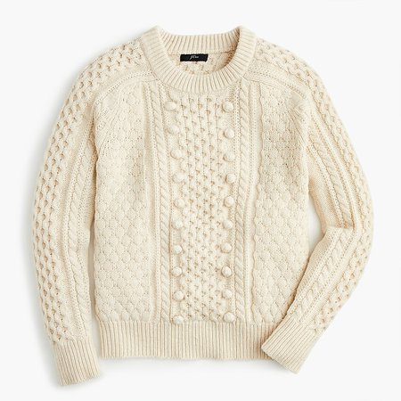 J.Crew: Popcorn Cable-knit Sweater
