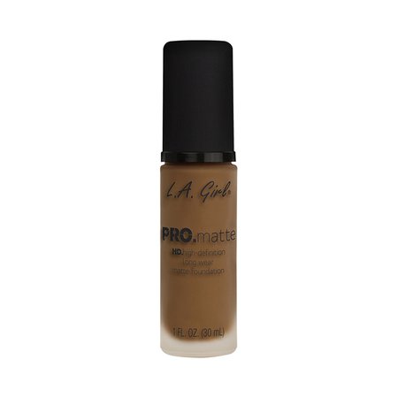 L.A. Girl Cosmetics Nutmeg Pro.Matte Foundation Review & Swatches