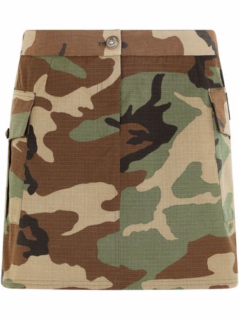 Dolce & Gabbana camouflage print mini skirt