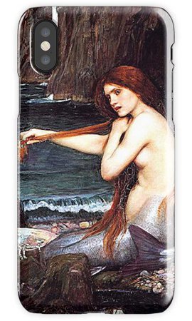 "Mermaid On The Shore " iPhone Cases & Covers by BlackStarGirl | Redbubble