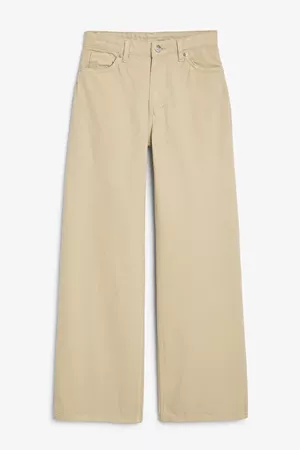 Yoko beige jeans - Safari beige - Jeans - Monki WW