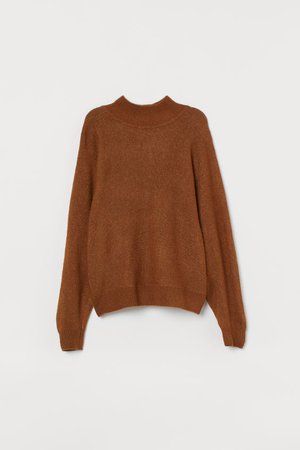 Fine-knit jumper - Brown - Ladies | H&M GB