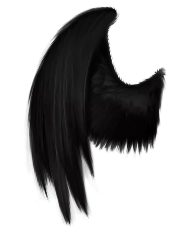 wings wing black angel blackangel sticker by @anamigamo