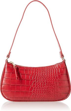 The Drop Women's Melanie Small Shoulder Bag, Oxblood, One Size : Clothing, Shoes & Jewelry