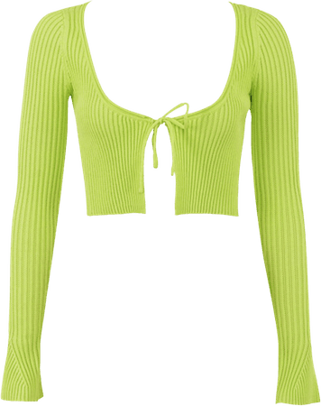 house of cb lime green crop top