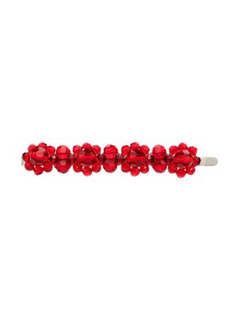 Shop red Simone Rocha x Browns 50 crystal flower hair clip with Express Delivery - Farfetch